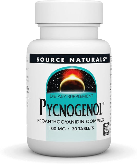 Pycnogenol 100 mg Proanthocyanidin Complex 30 Tablets by Source Naturals