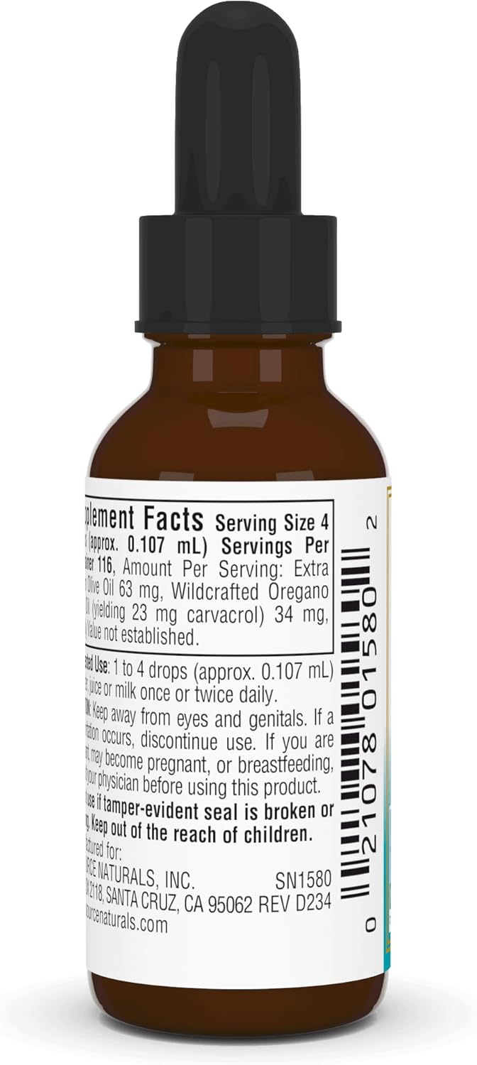 Wellness, Oil of Oregano, 0.4 fl. oz (12.43 ml) by Source Naturals