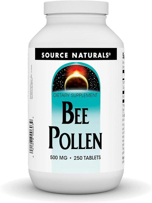 Bee Pollen 500 mg - 250 Tablets by Source Naturals