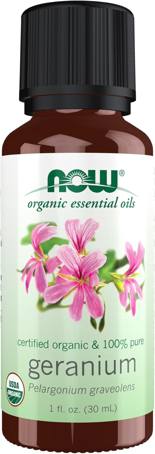 Organic Geranium Oil, 1 fl. oz.(30 ml)  by NOW