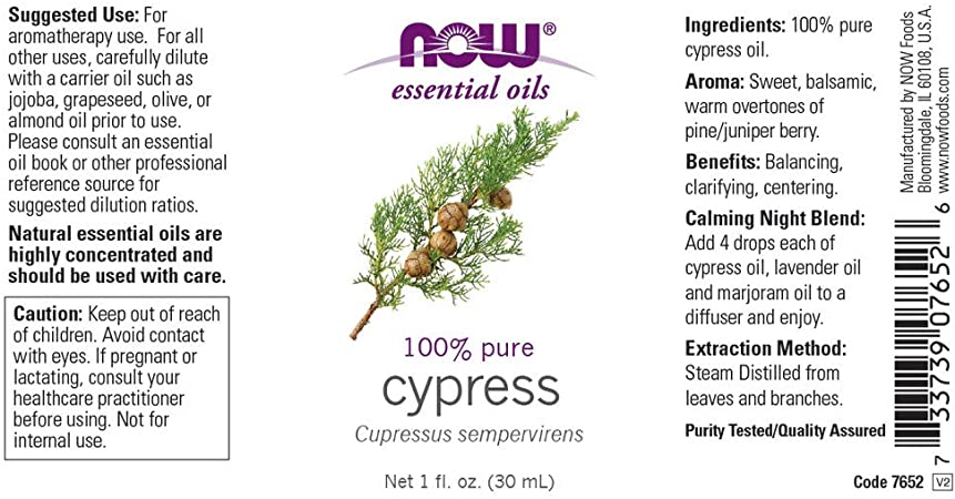 Cypress Oil 1 fl oz (30 ml) | By Now Essential Oils - Best Price