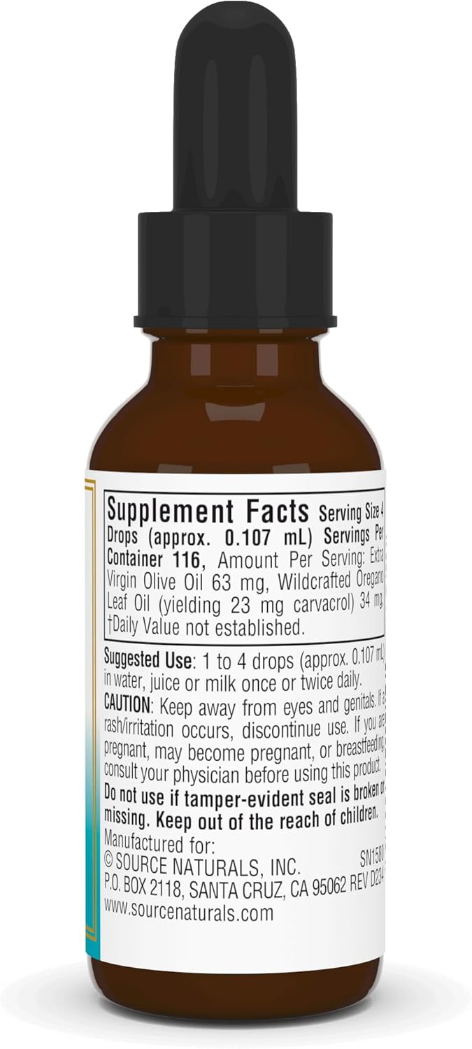Wellness, Oil of Oregano, 0.4 fl. oz (12.43 ml) by Source Naturals