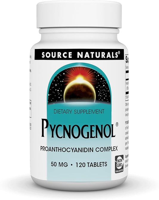 Pycnogenol 50 mg, 120 Tablets by Source Naturals