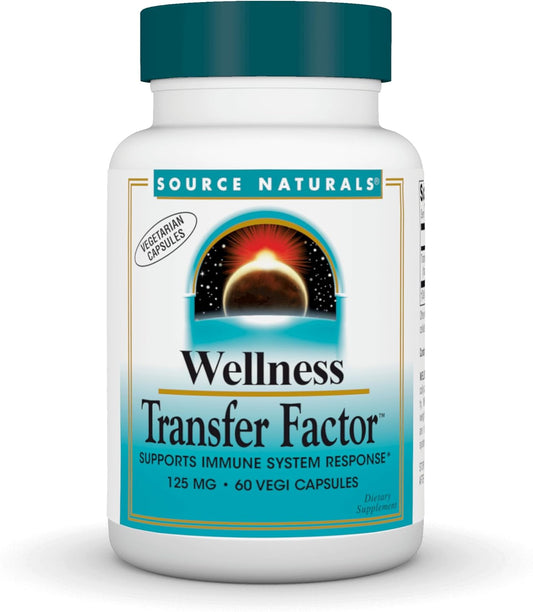 Wellness Transfer Factor, 125 mg, 60 Vegetarian Capsules by Source Naturals
