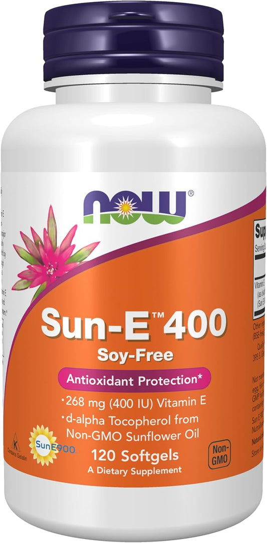 Sun-E 400 - 268 mg (400 IU) 120 Softgels by NOW