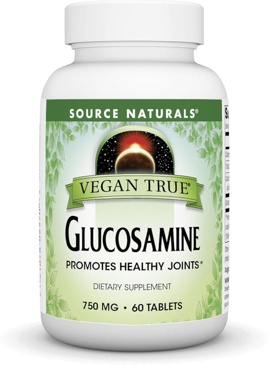 Vegan True, Glucosamine, 750 mg-60 Tablets by Source Naturals