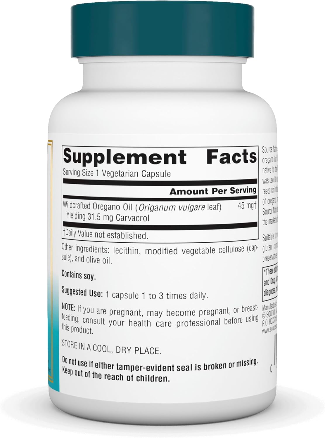 Wellness Oil of Oregano 60 Vegetarian Capsules