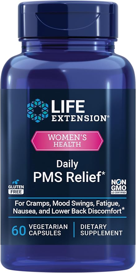 Women's Health, Daily PMS Relief, 60 Vegetarian Capsules by Life Extension