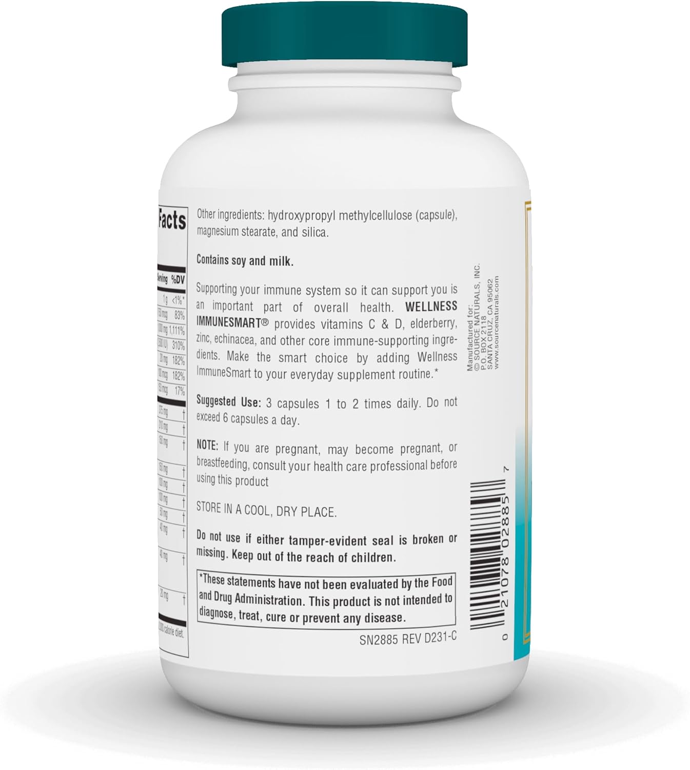 Wellness, ImmuneSmart®, 180 Capsules by Source Naturals