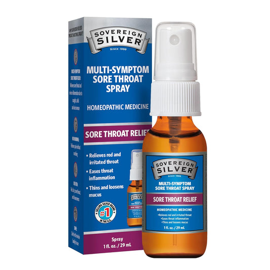 Multi-Symptom Sore Throat Spray, 2 fl oz by Sovereign Silver (Copy)
