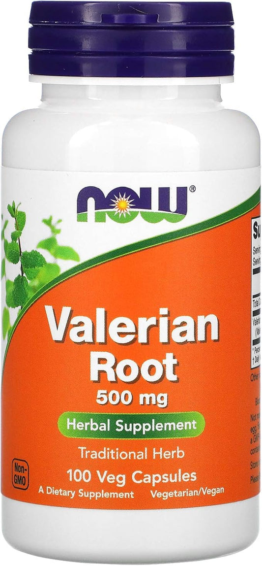 Valerian Root 500 mg - 100 Veg Capsules by NOW