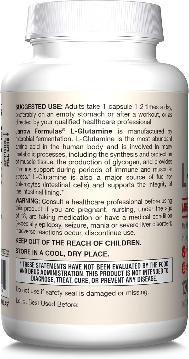 L-Glutamine 750 mg 120 Capsules