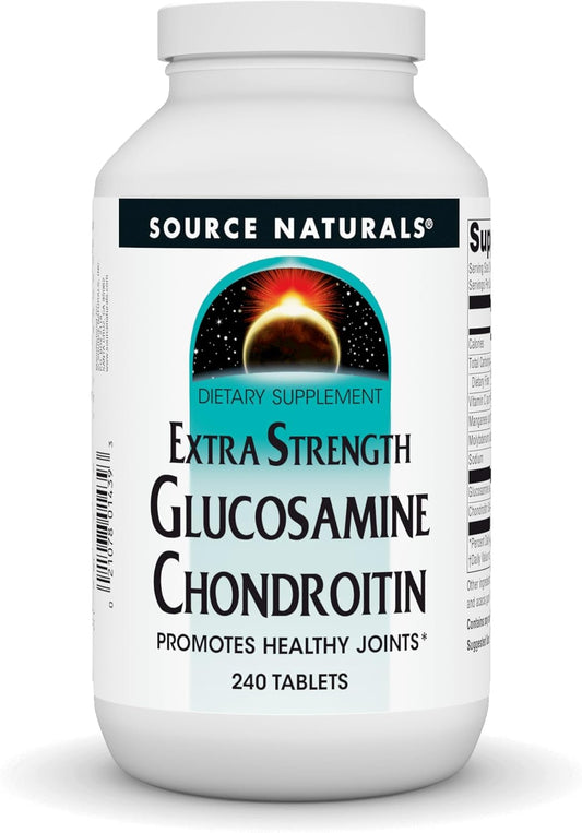 Extra Strength Glucosamine Chondroitin, 240 Tablets by Source Naturals