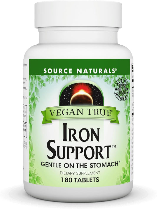 Vegan True®, Iron Support™, 180 Tablets by Source Naturals