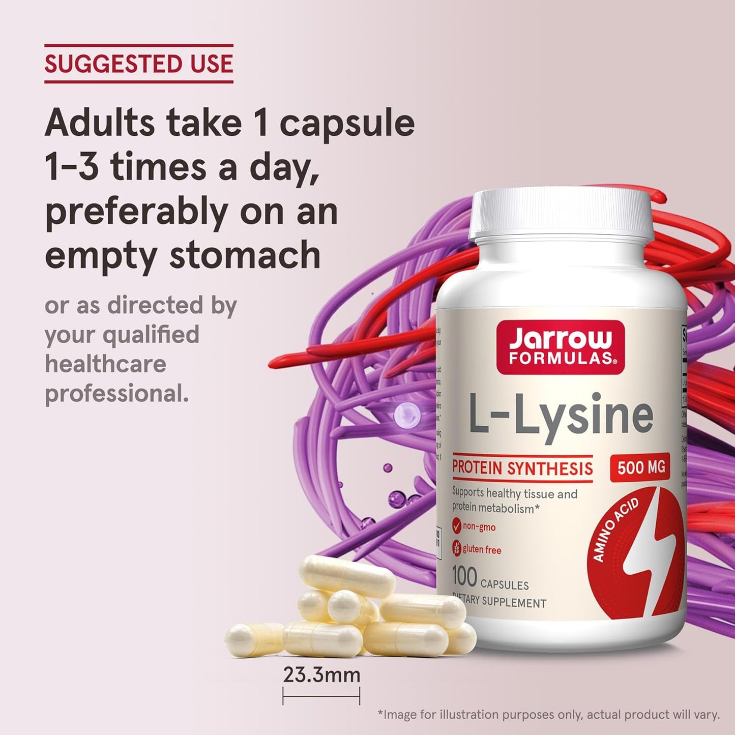 L-Lysine 500 mg 100 Capsules