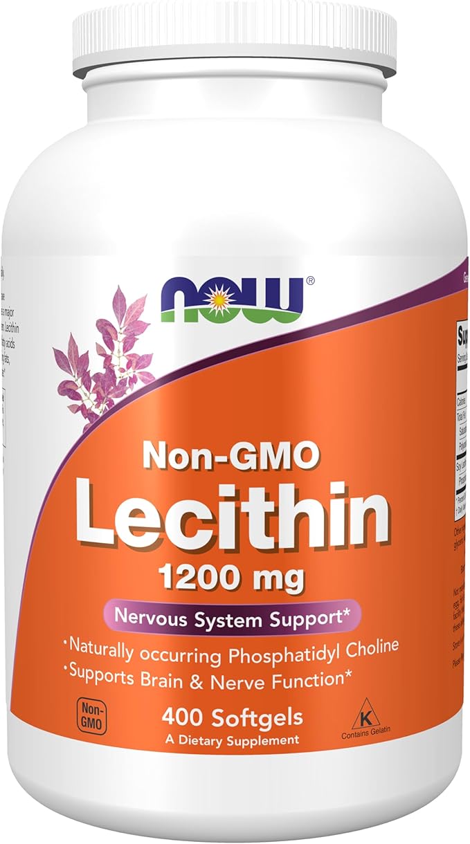 Lecithin, 1,200 mg, 400 Softgels by NOW