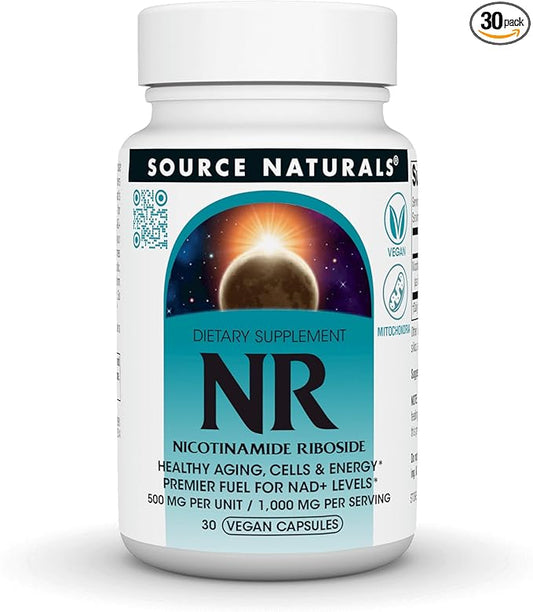 NR (Nicotinamide Riboside) 1,000 mg per Serving - 30 Vegan Capsules by Source Naturals