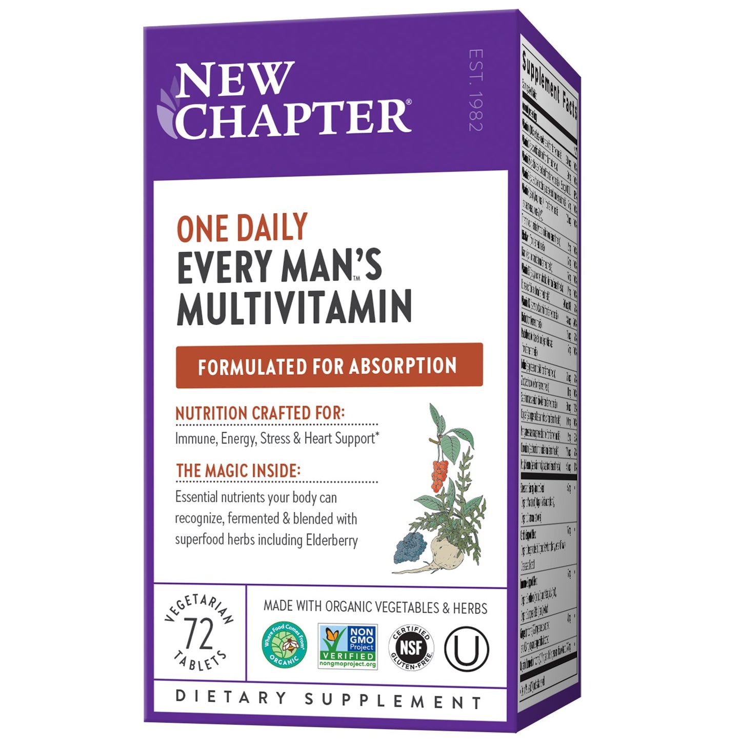 Every Man's One Daily Multi 72 Tablets by New Chapter best price