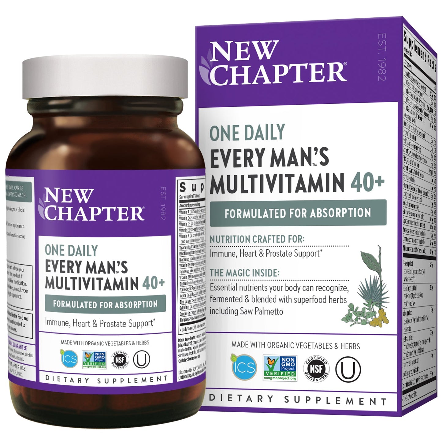 Every Man's One Daily Multi 40+ 72 Tablets by New Chapter best price