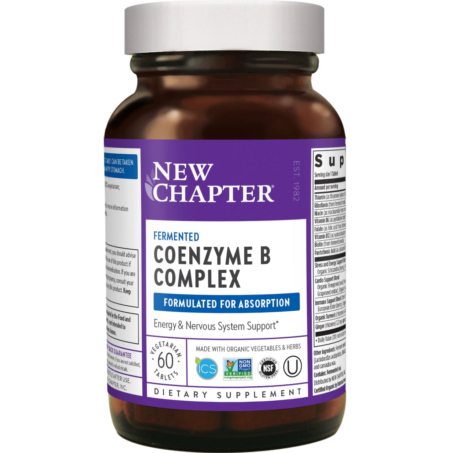 Fermented Coenzyme B Food Complex 60 Vegetarian Tablets by New Chapter best price