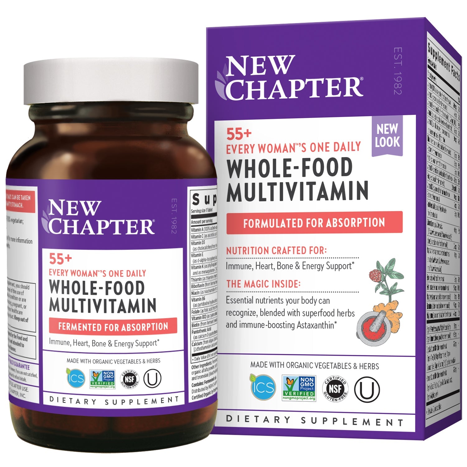 Every Woman's One Daily Whole-Food Multi 55+ 48 Vegetarian Tablets by New Chapter best price