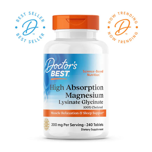 Doctor's Best, High Absorption Magnesium, 200 mg, 240 Tablets (100 mg Per Tablet)