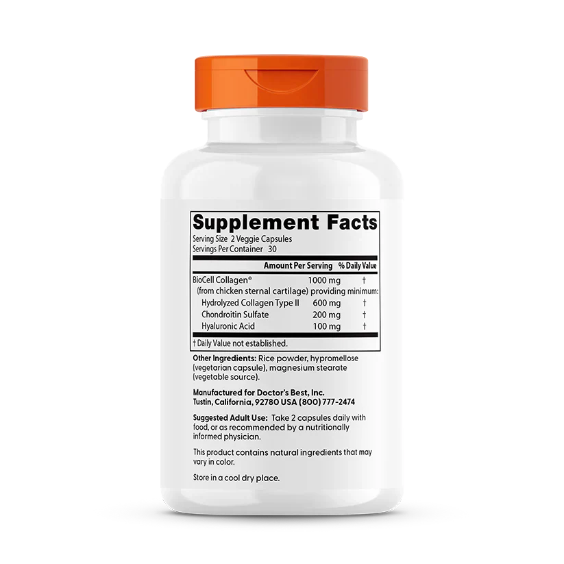 Hyaluronic Acid + Chondroitin Sulfate 60 Capsules