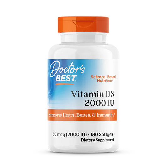 Vitamin D3 50 mcg (2000 IU) 180 Softgels
