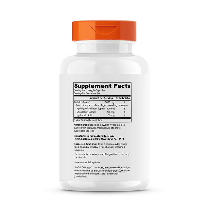 Hyaluronic Acid + Chondroitin Sulfate, 180 Veggie Caps