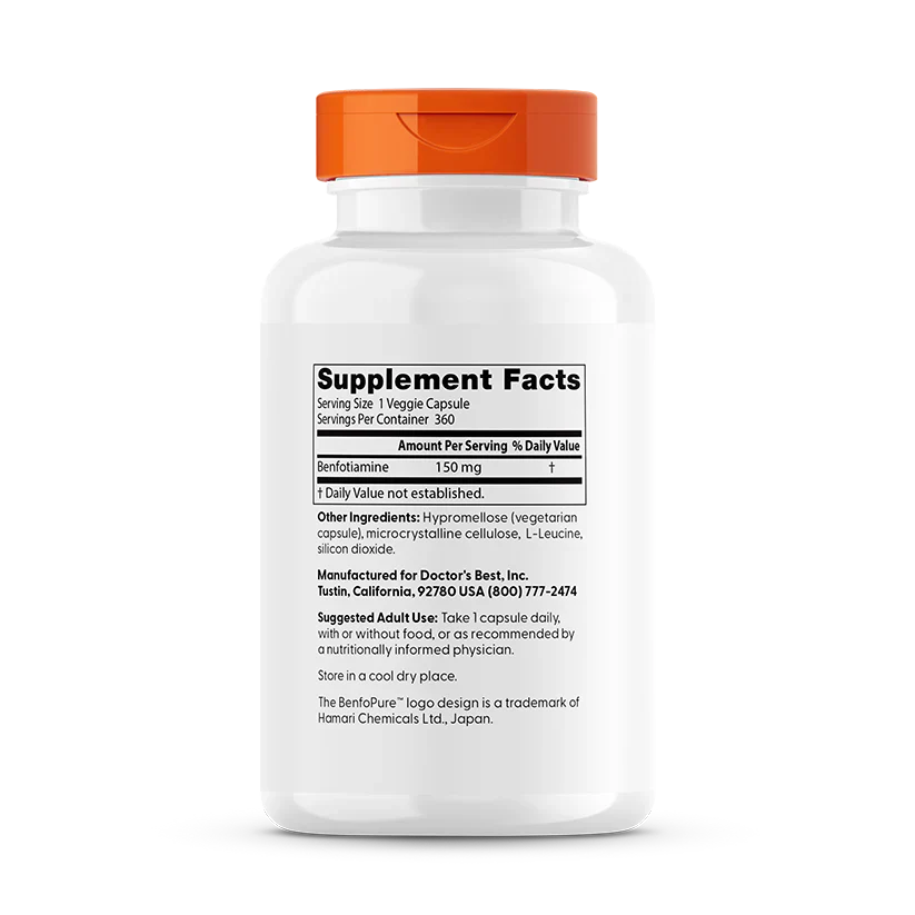 Benfotiamine 150 mg 360 Veggie Caps