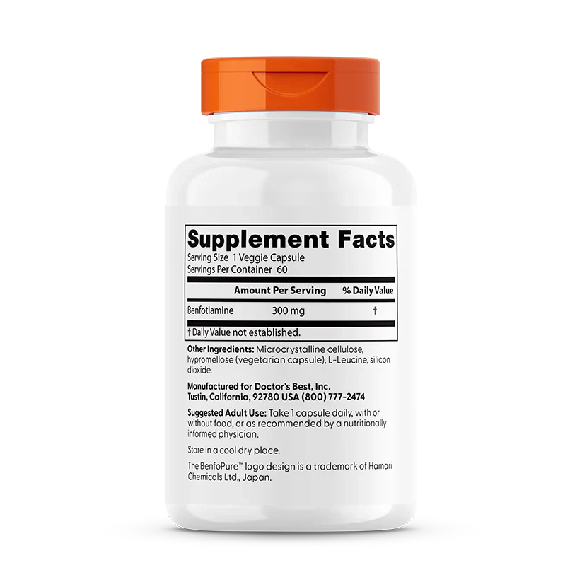 Benfotiamine 300 mg 60 Veggie Caps