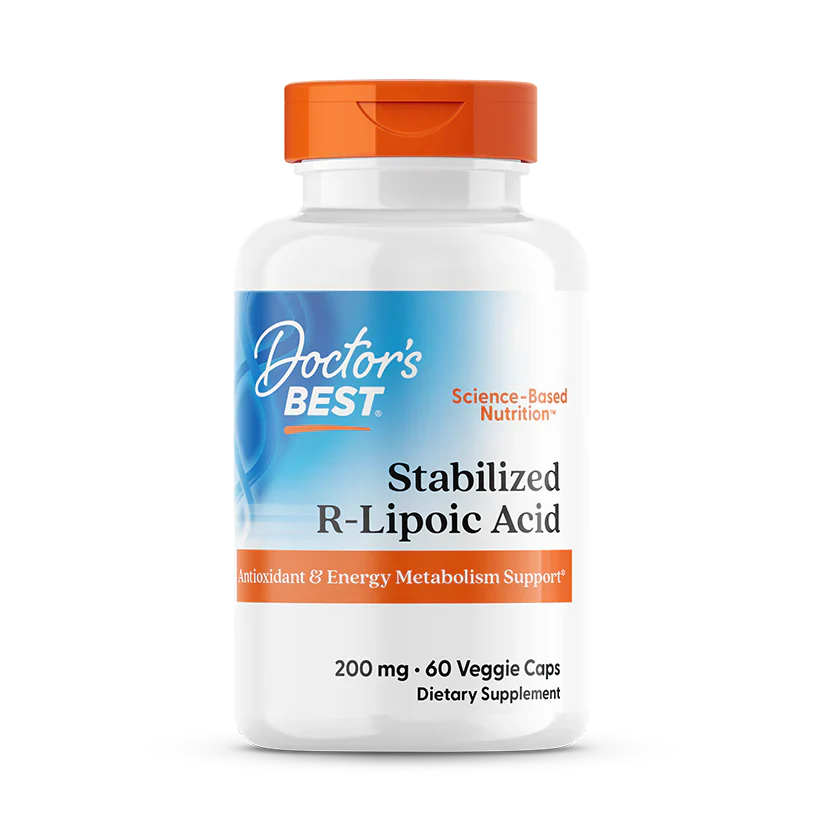 Stabilized R-Lipoic Acid 200 mg 60 Veggie Caps