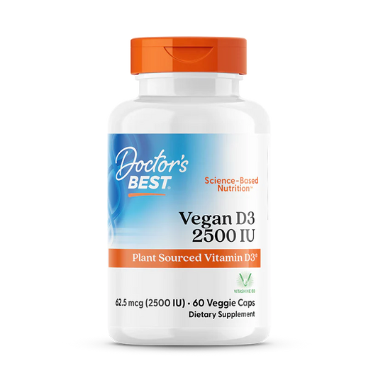 Vegan D3 62.5 mcg (2500 IU) 60 Veggie Caps