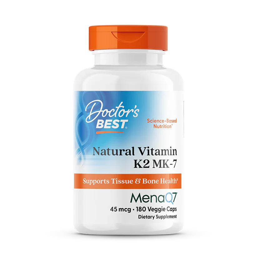 Natural Vitamin K2 MK-7 45 mcg 180 Veggie Caps