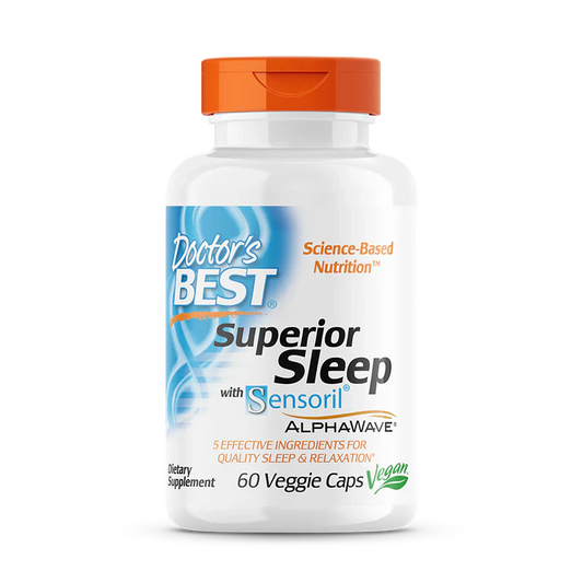 Superior Sleep with Sensoril 250 mg 60 Veggie Caps, by Doctor's Best