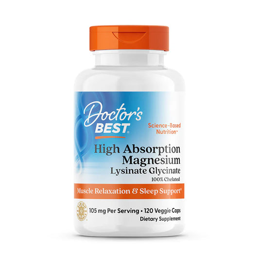 Doctor's Best, High Absorption Magnesium, 52.5 mg, 120 Veggie Caps