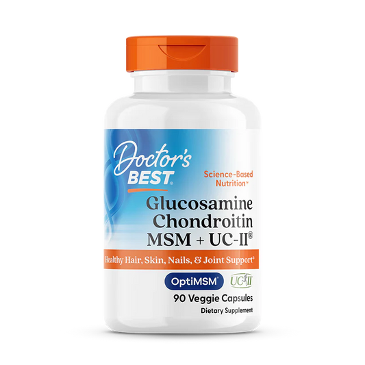 Doctor's Best Glucosamine Chondroitin MSM + UCII 90 Veggie Capsule