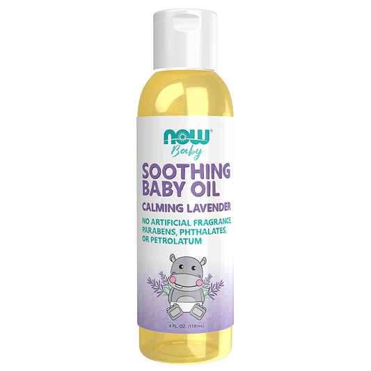 Soothing Baby Oil, Calming Lavender - 4 fl. oz (118 mL), by Now Baby