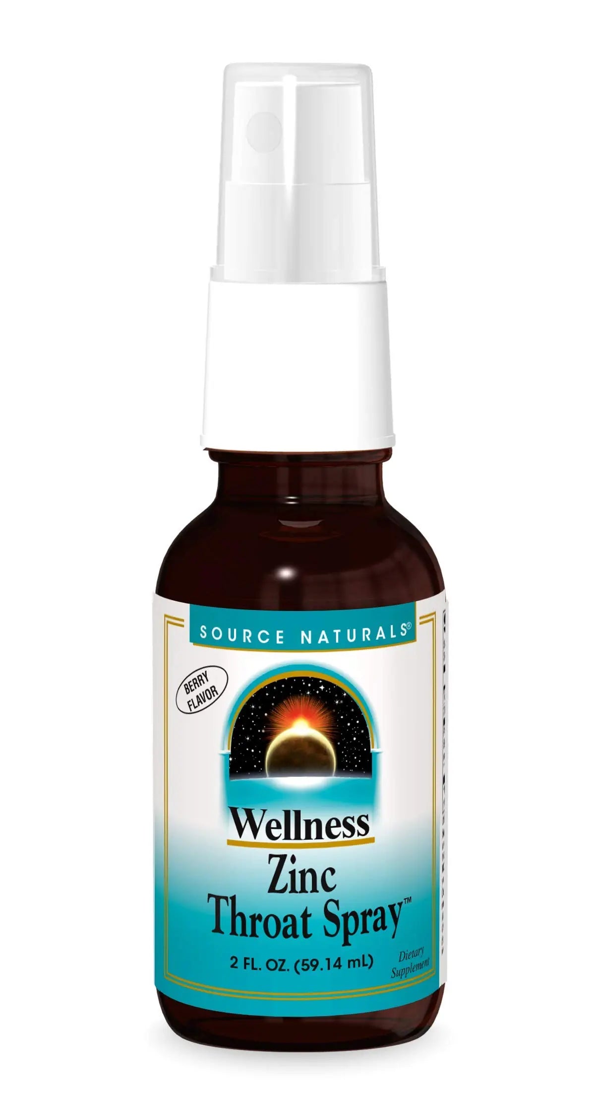 Wellness Zinc Throat Spray™, berry 2 oz by Source Naturals