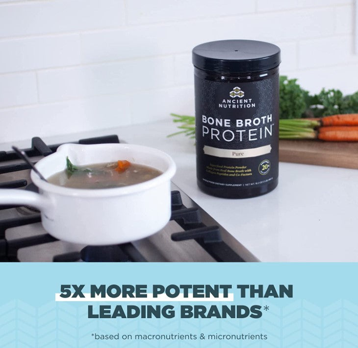 Bone Broth Protein, Pure 1.96 lbs (890 g), by Ancient Nutrition