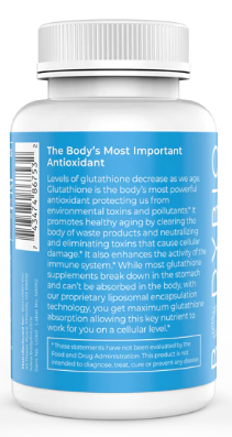 BodyBio Liposomal Glutathione, 60 Capsules