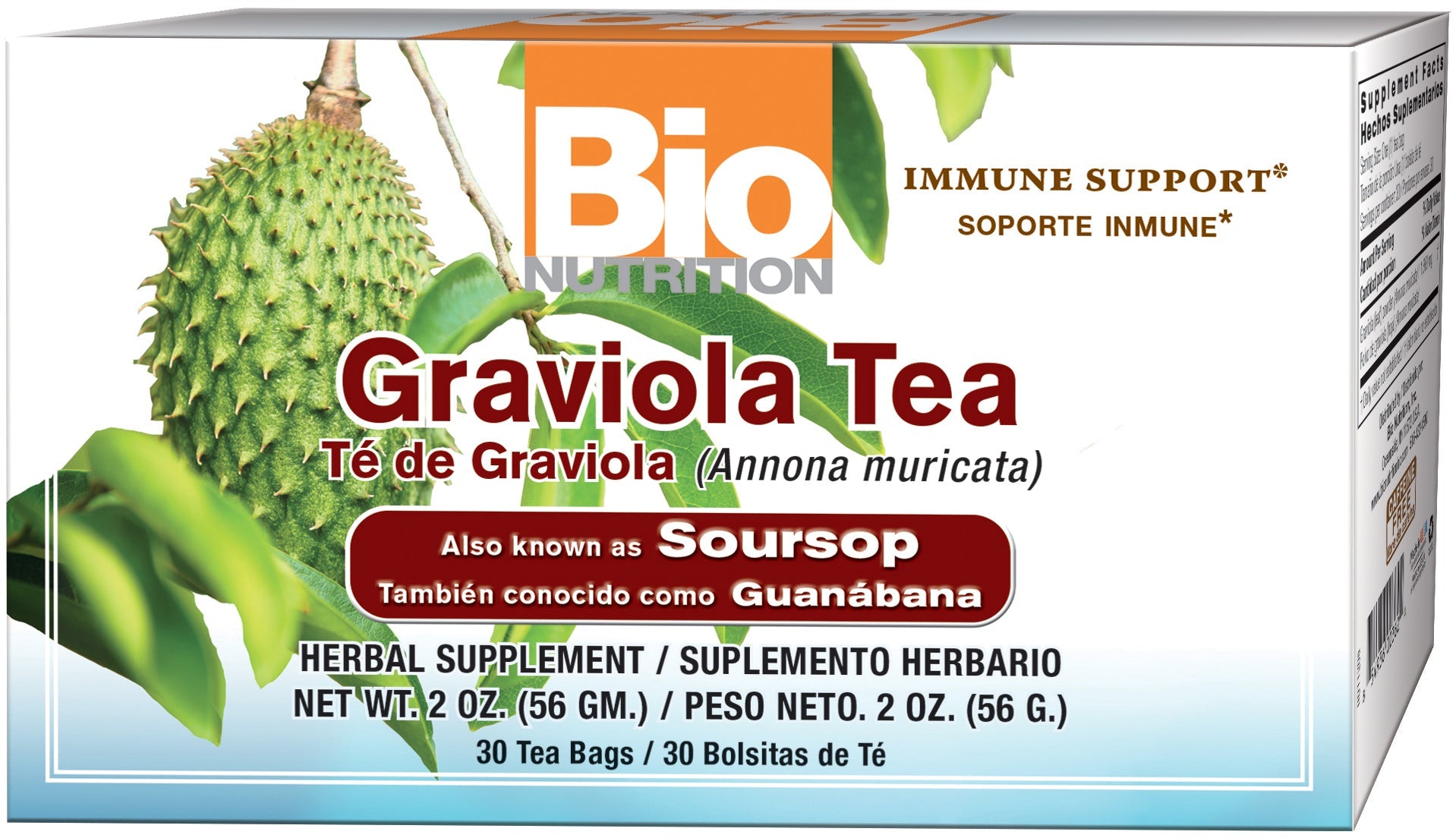 Graviola Tea 30 Tea Bags by Bio Nutrition best price