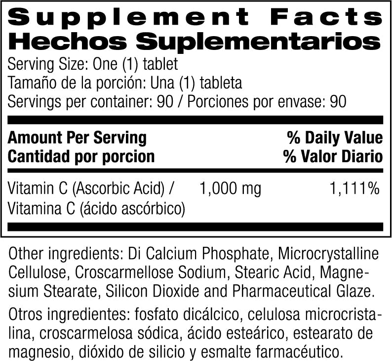 Vitamin C 1,000 mg 90 Veg Tablets by Bio Nutrition best price