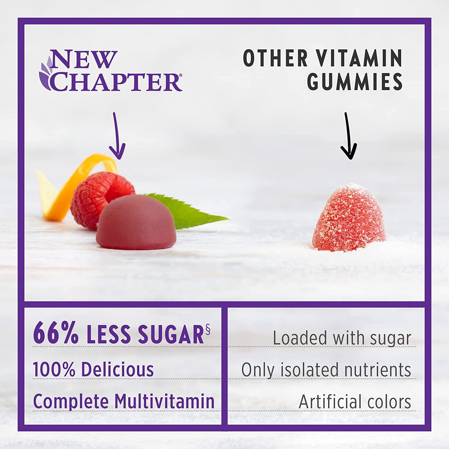 Men's Multivitamin Gummies 75 count by New Chapter 66 % Less Sugar