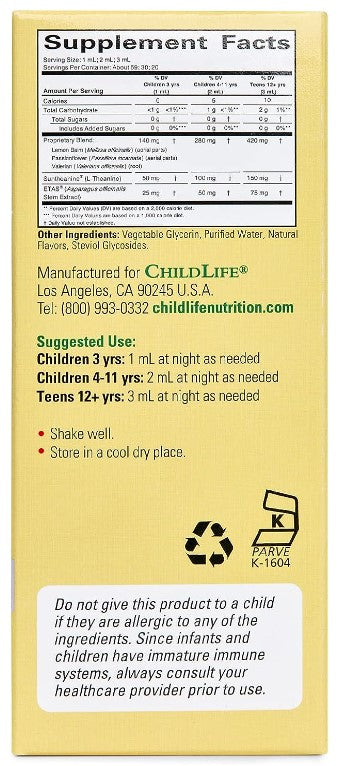 Sleep Essential Natural Berry, 2 fl oz (59 mL), by ChildLife Essentials