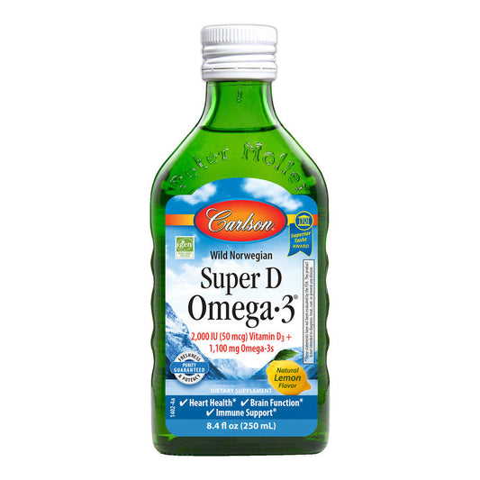 Super D Omega-3 2,000 IU Vitamin D3 +1,100 Omega 3's, by Carlson