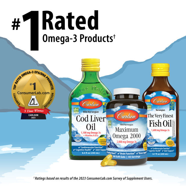 Carlson Omega-3 60 Softgels