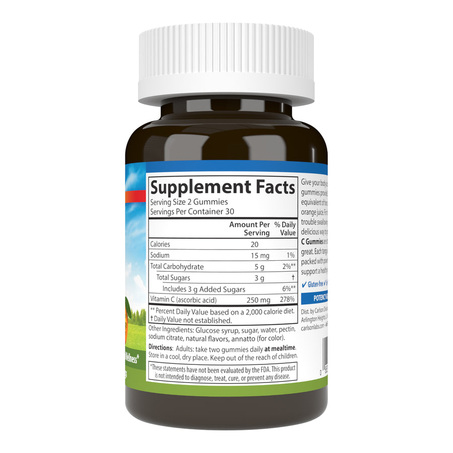 Vitamin C Gummies - 60 Vegetarian Gummies