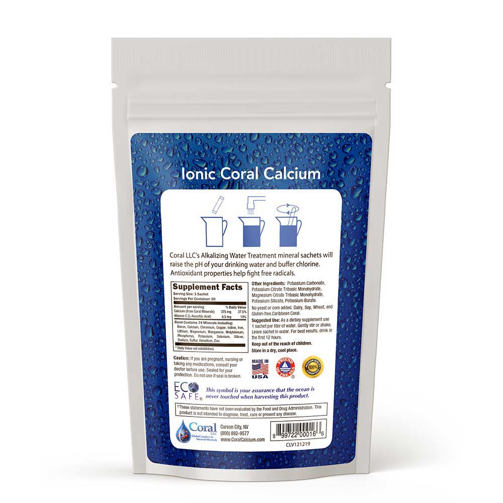 Alkalizing Water Treatment 30 Sachets by Coral Calcium best price