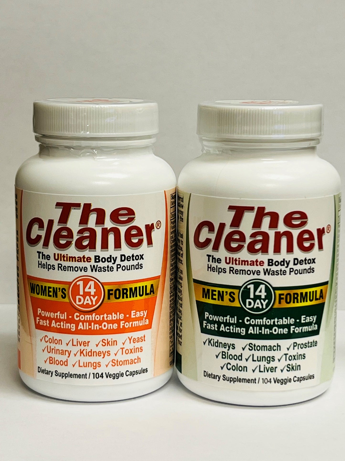 The Cleaner 14-Day Men's & Women's Formula - 104 Capsules Each by Century Systems